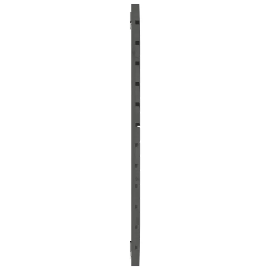 Tête de lit murale Gris 96x3x91,5 cm Bois massif de pin - 5