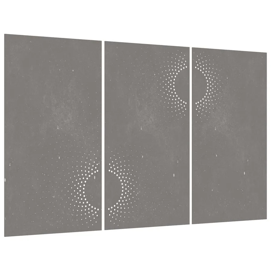 Décorations murales jardin 3 pcs 105x55 cm design du soleil - 3