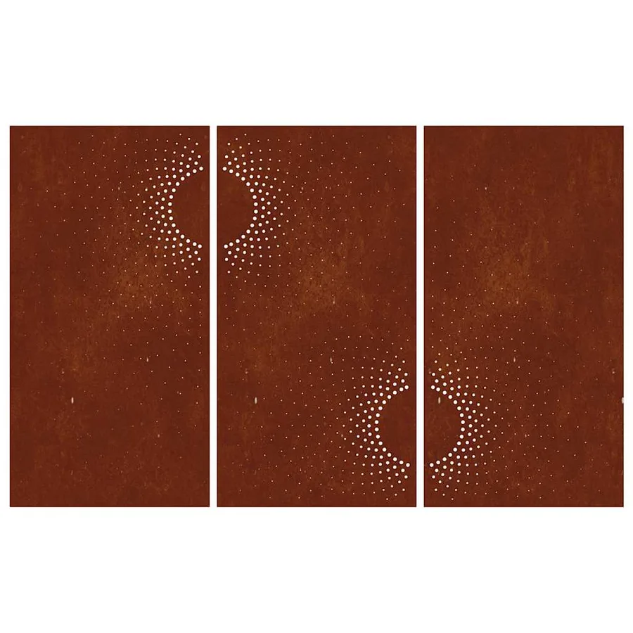 Décorations murales jardin 3 pcs 105x55 cm design du soleil - 5