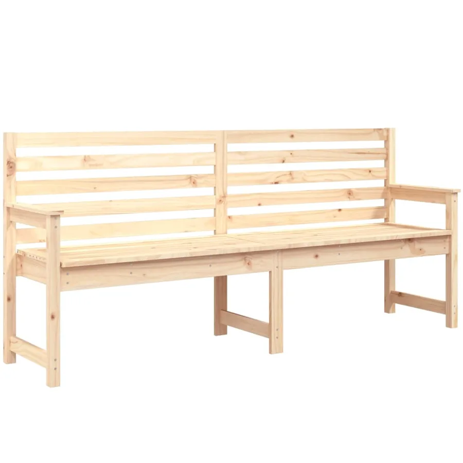 Banc de jardin 203,5x48x91,5 cm bois massif de pin - 2