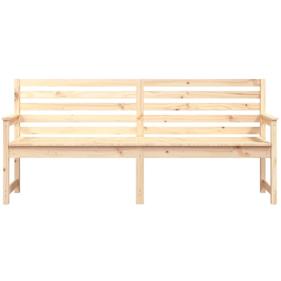 Banc de jardin 203,5x48x91,5 cm bois massif de pin - 4