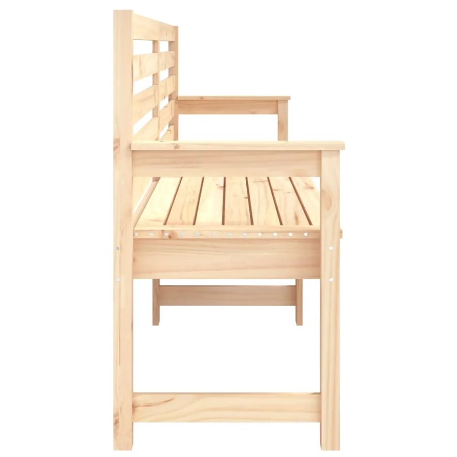 Banc de jardin 203,5x48x91,5 cm bois massif de pin - 5