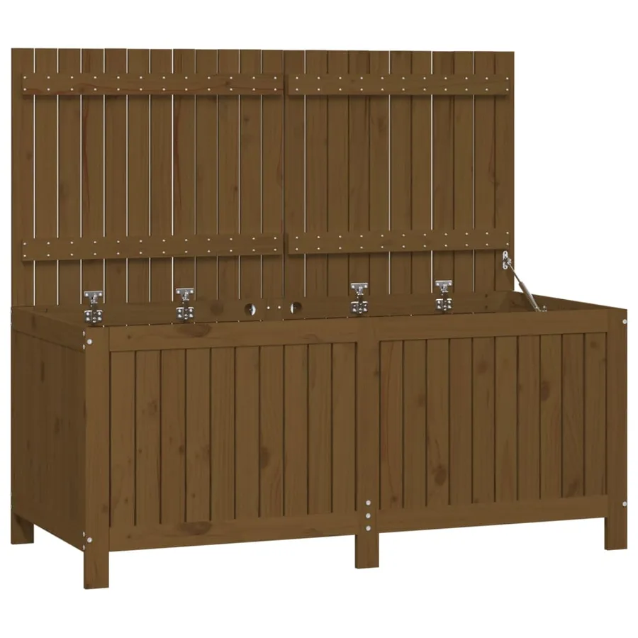 Boîte de rangement de jardin Marron miel 147x68x64 cm Bois pin - 2
