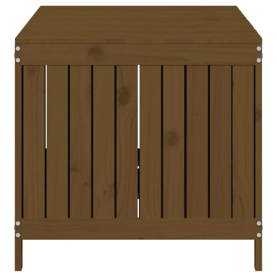 Boîte de rangement de jardin Marron miel 147x68x64 cm Bois pin - 7