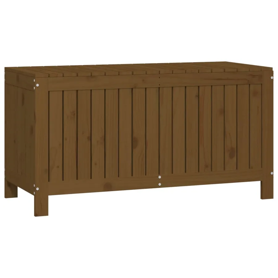 Boîte de rangement de jardin Marron miel 115x49x60 cm Bois pin - 5