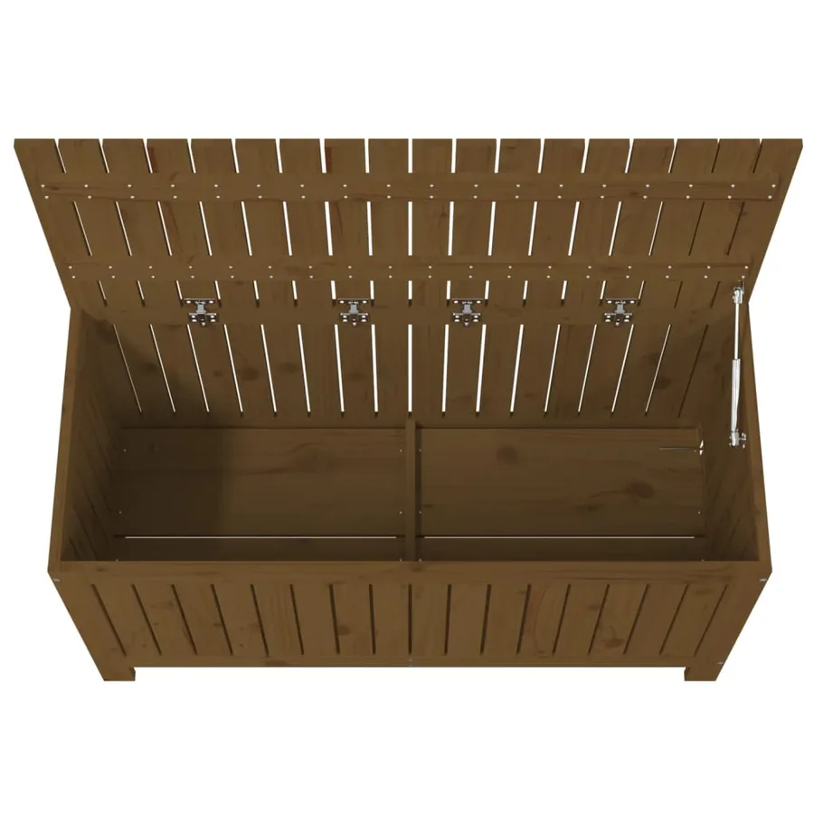 Boîte de rangement de jardin Marron miel 115x49x60 cm Bois pin - 8