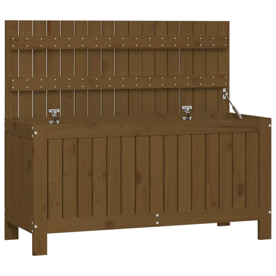 Boîte de rangement de jardin Marron miel 108x42,5x54cm Bois pin - 2