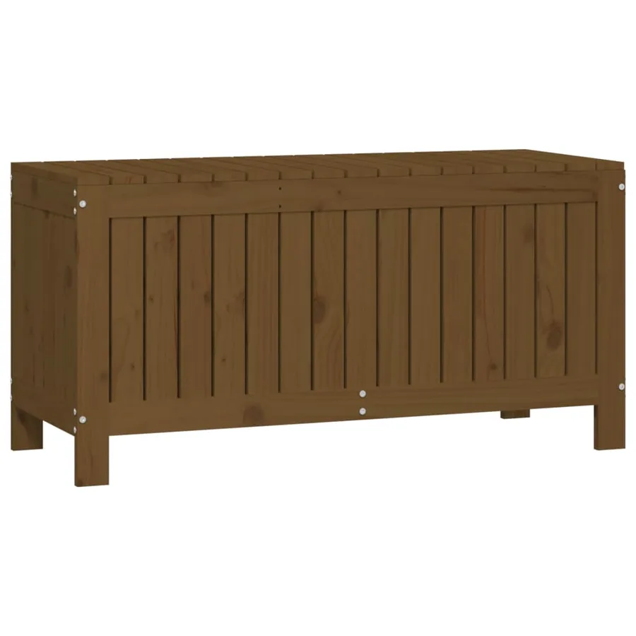 Boîte de rangement de jardin Marron miel 108x42,5x54cm Bois pin - 5