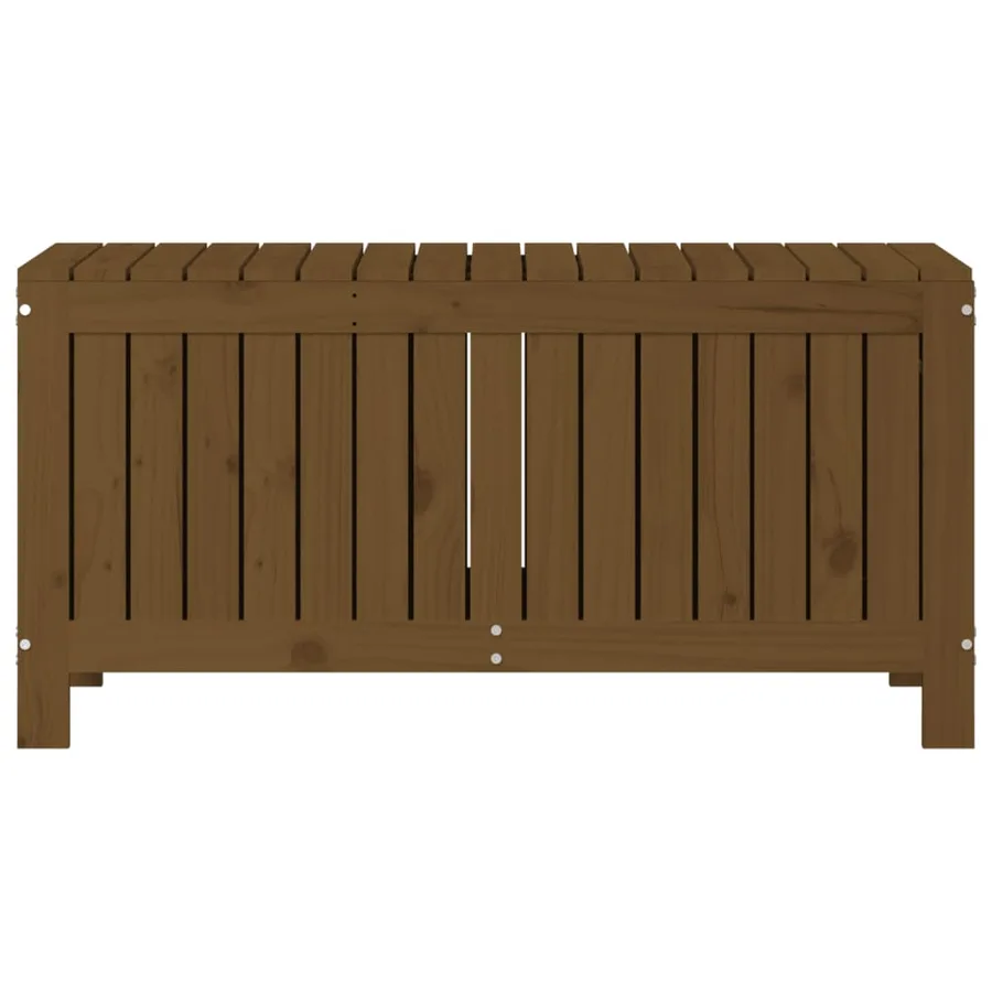 Boîte de rangement de jardin Marron miel 108x42,5x54cm Bois pin - 6