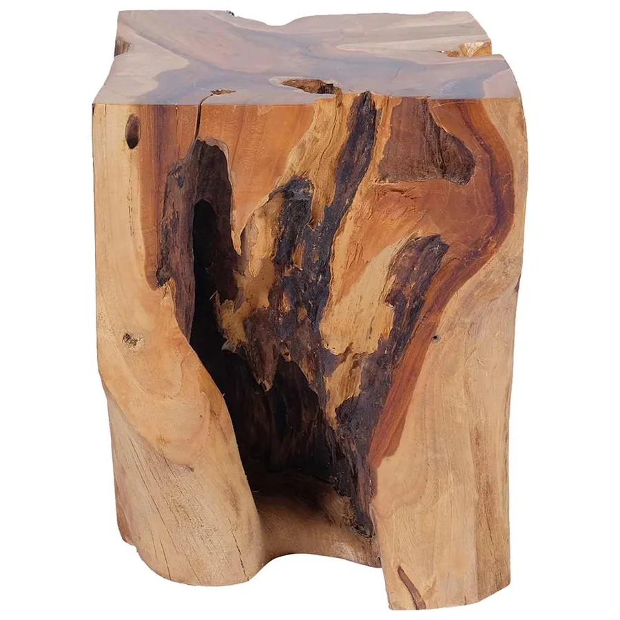Tabouret Bois de teck massif - 7