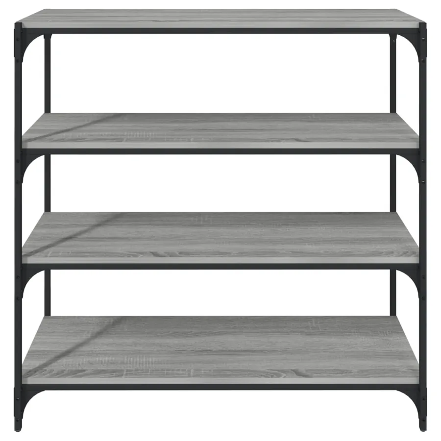 Bibliothèque Sonoma gris 100x33x100 cm Bois d'ingénierie acier - 5