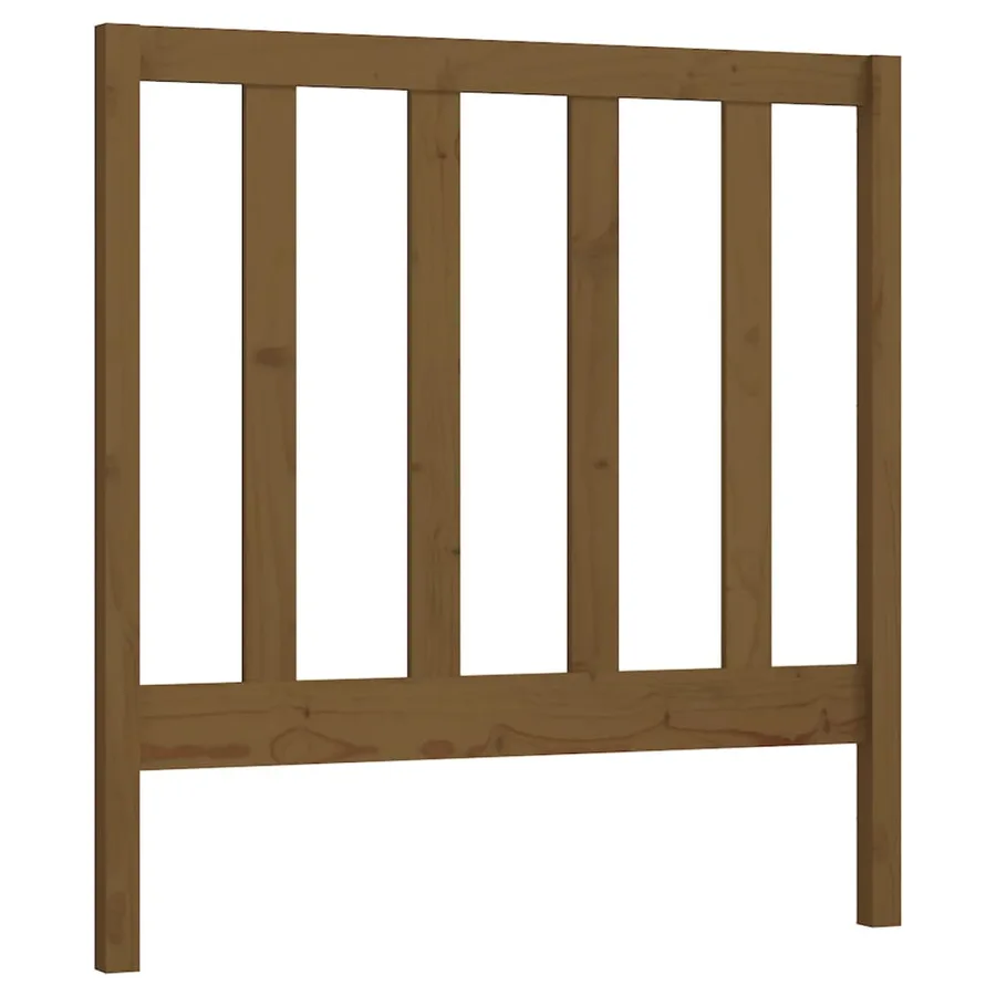 Tête de lit Marron miel 95x4x100 cm Bois massif de pin - 2