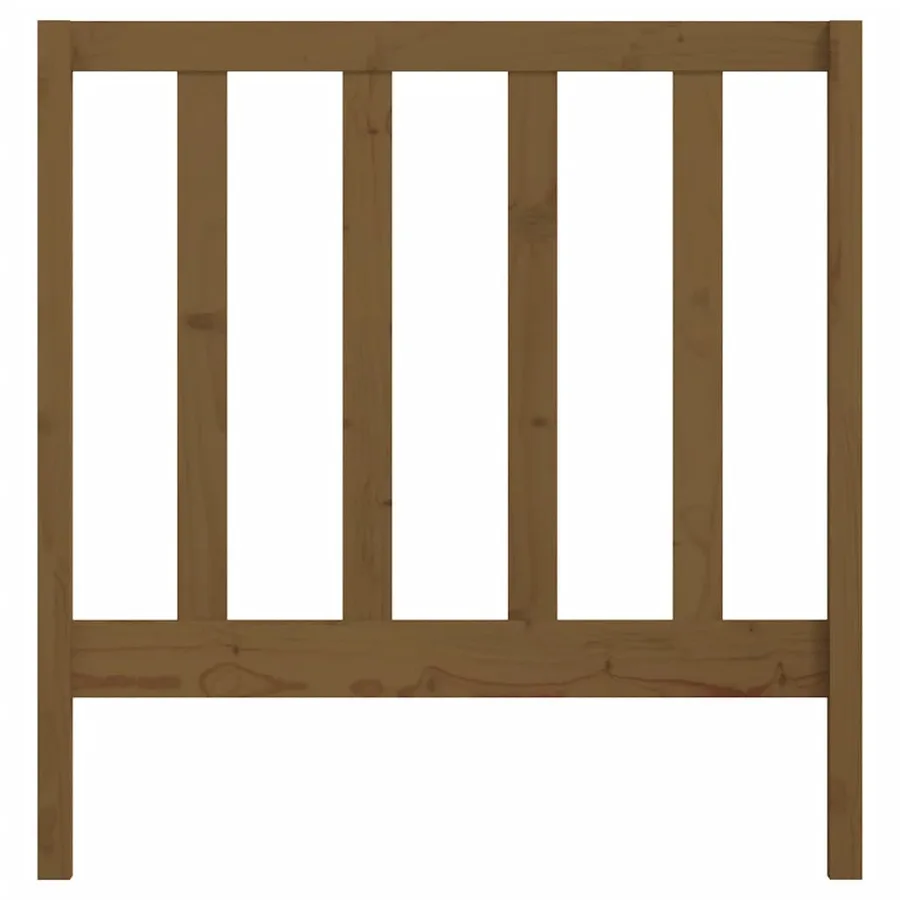 Tête de lit Marron miel 95x4x100 cm Bois massif de pin - 4