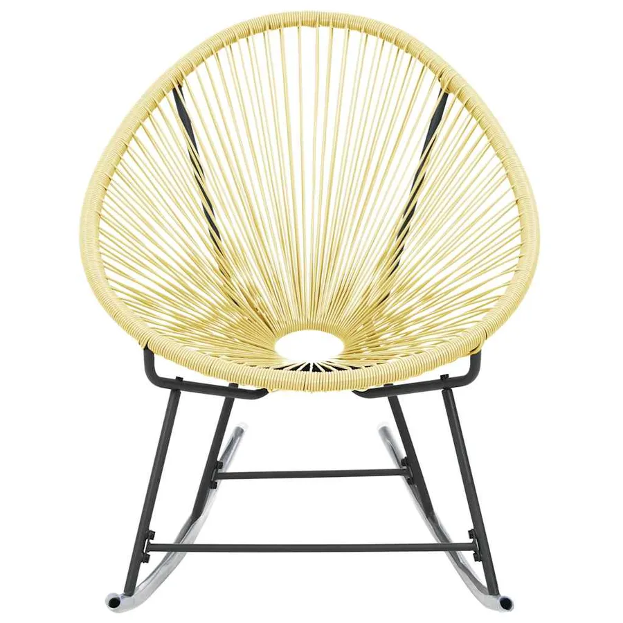 Chaise d'extérieur Acapulco Résine tressée Beige - 3