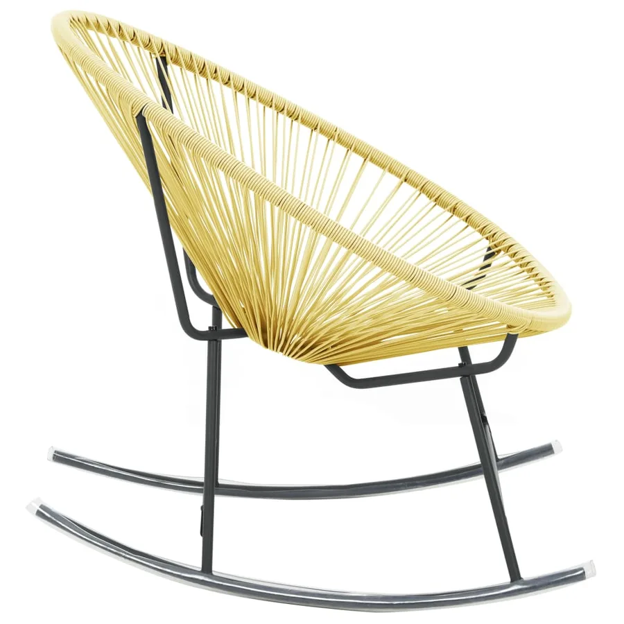 Chaise d'extérieur Acapulco Résine tressée Beige - 4