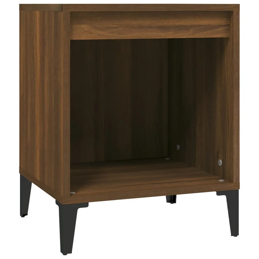 Tables de chevet 2 pcs Chêne marron 40x35x50 cm - 5