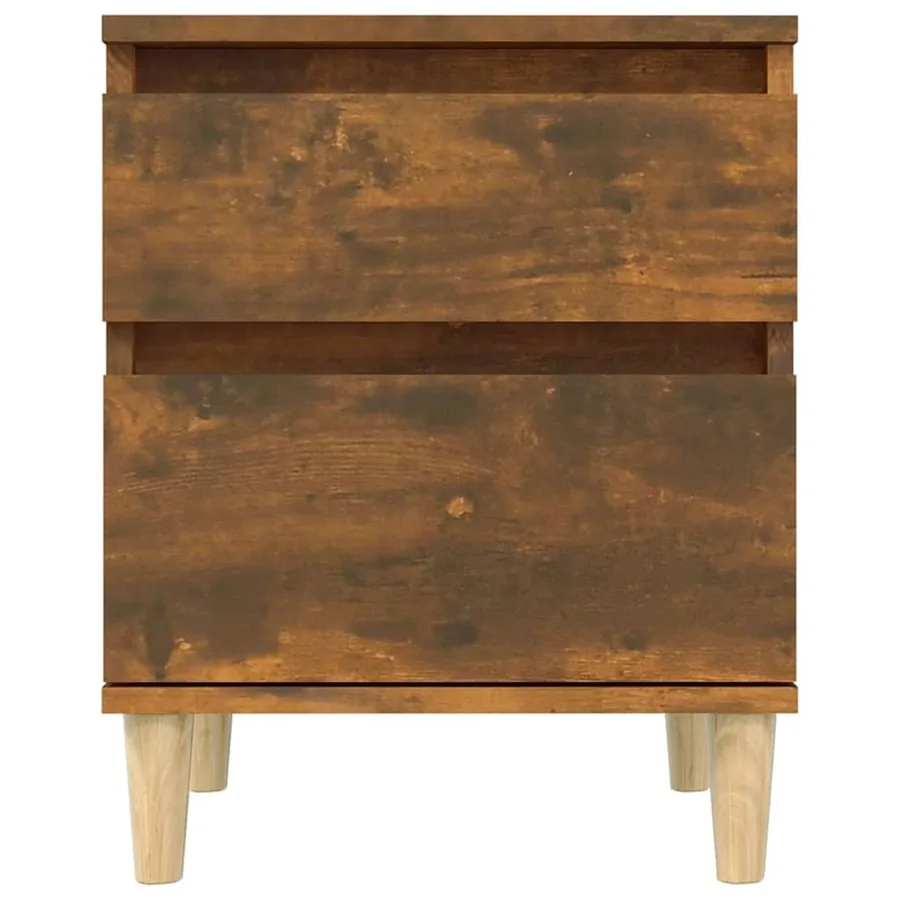 Tables de chevet 2 pcs Chêne fumé 40x35x50 cm - 6