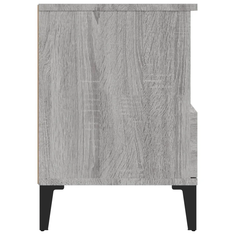 Tables de chevet 2 pcs Sonoma gris 40x35x50 cm - 9