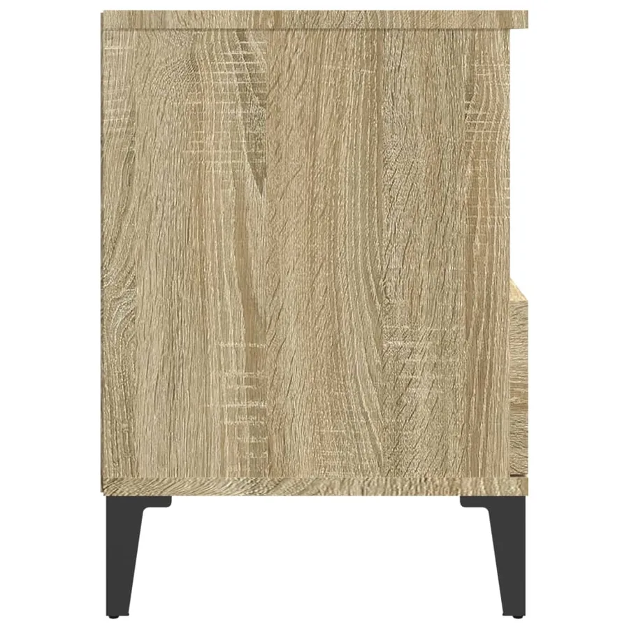 Table de chevet Chêne sonoma 40x35x50 cm - 8