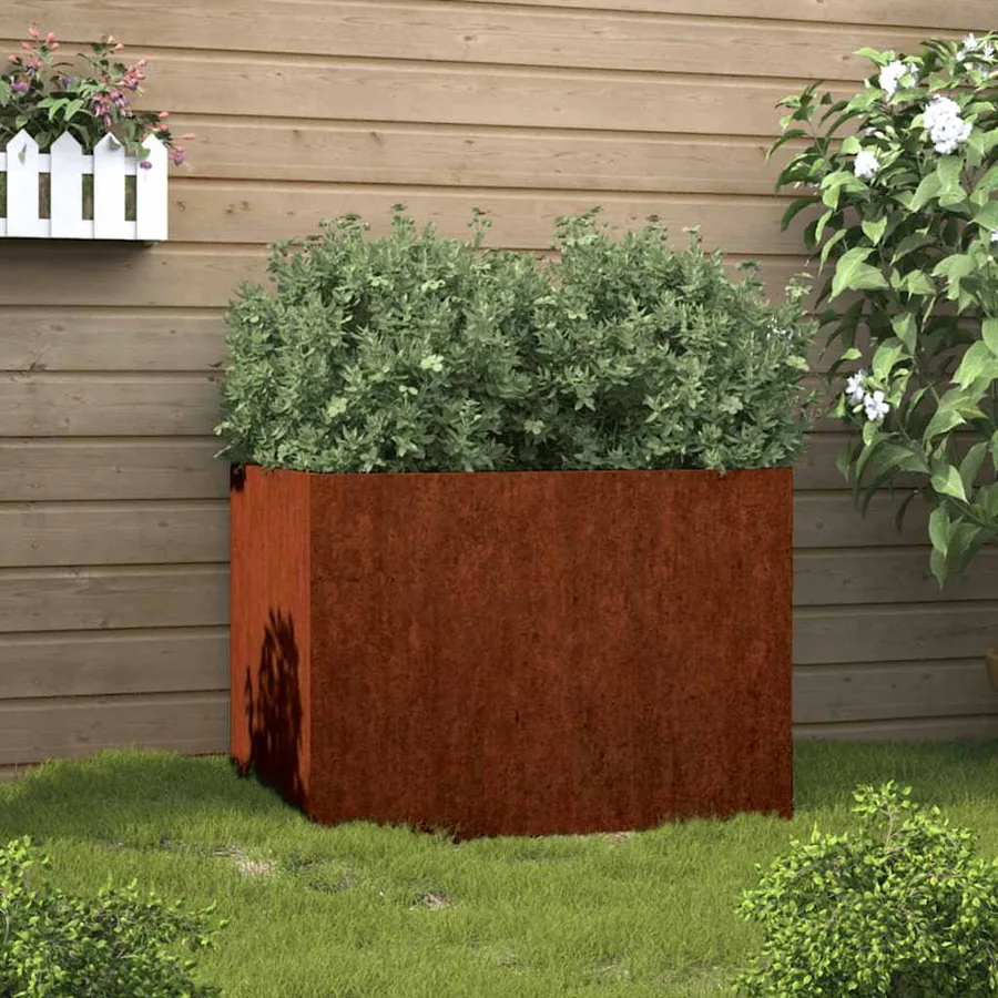 Jardinière 62x47x46 cm acier corten