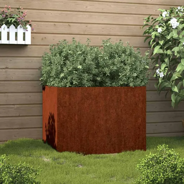 Jardinière 62x47x46 cm acier corten