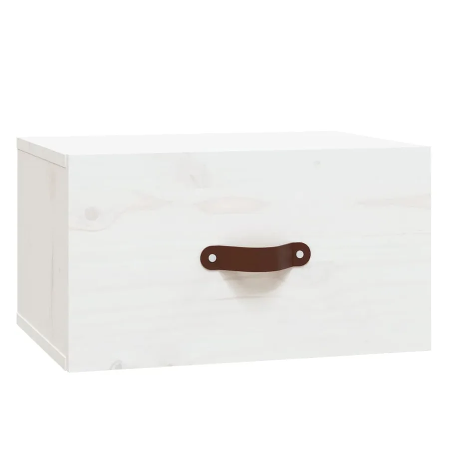 Table de chevet murale Blanc 40x29,5x22 cm - 2