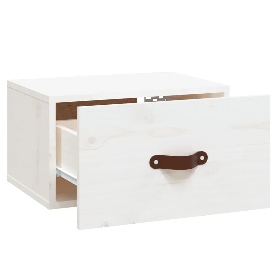 Table de chevet murale Blanc 40x29,5x22 cm - 7