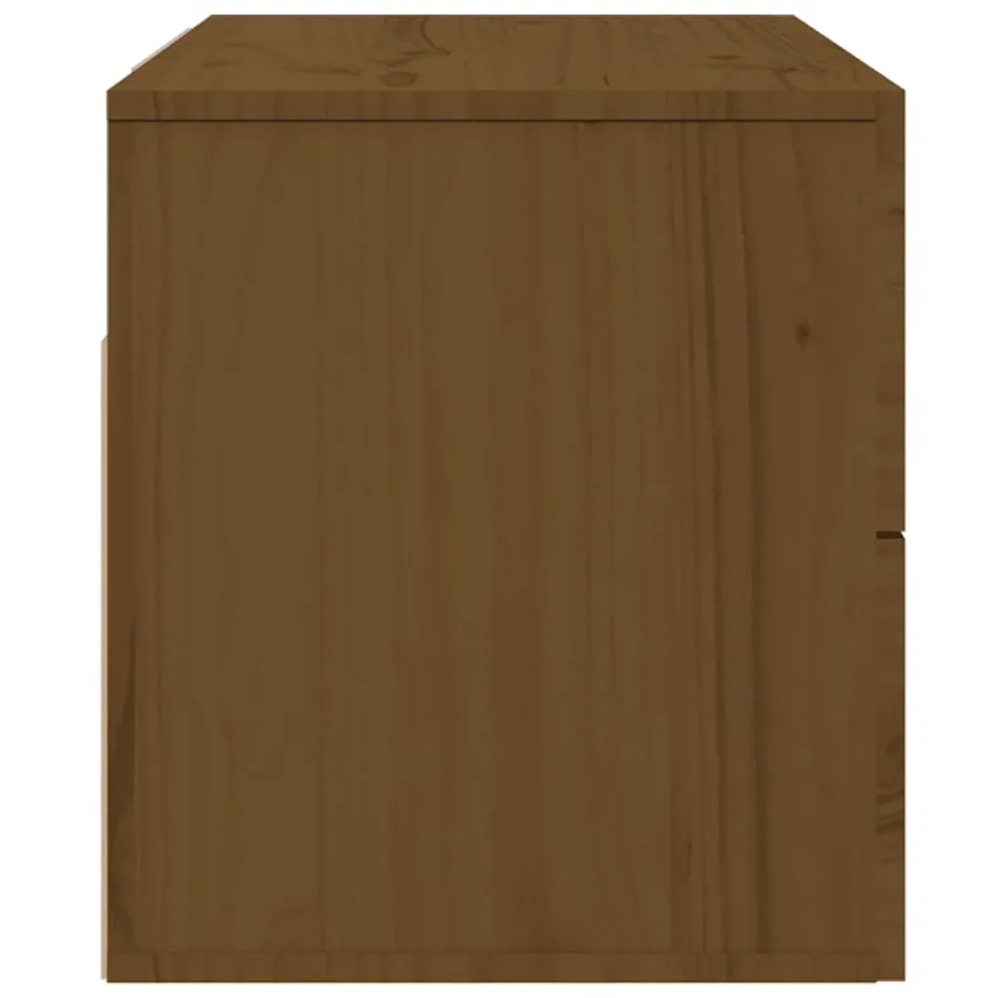 Tables de chevet murales 2 pcs Marron miel 50x36x40 cm - 7