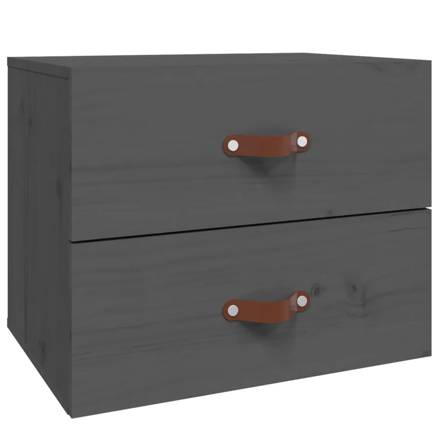 Tables de chevet murales 2 pcs Gris 50x36x40 cm - 5