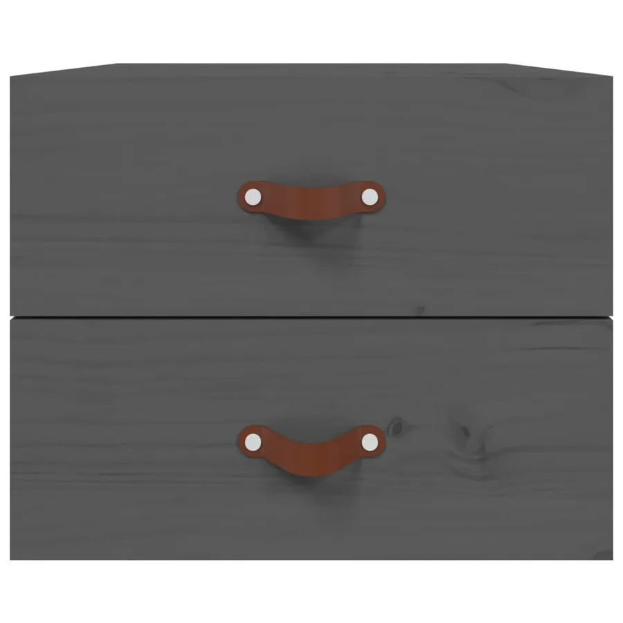 Tables de chevet murales 2 pcs Gris 50x36x40 cm - 6
