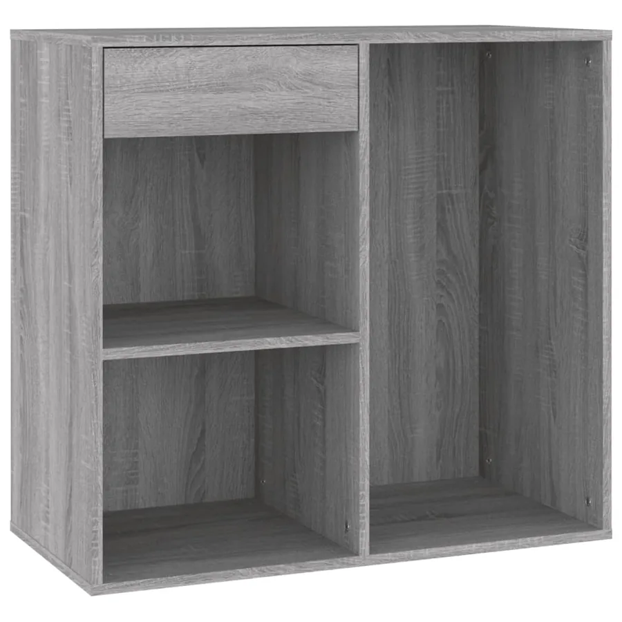 Armoire cosmétique Sonoma gris 80x40x75 cm Bois d'ingénierie - 2