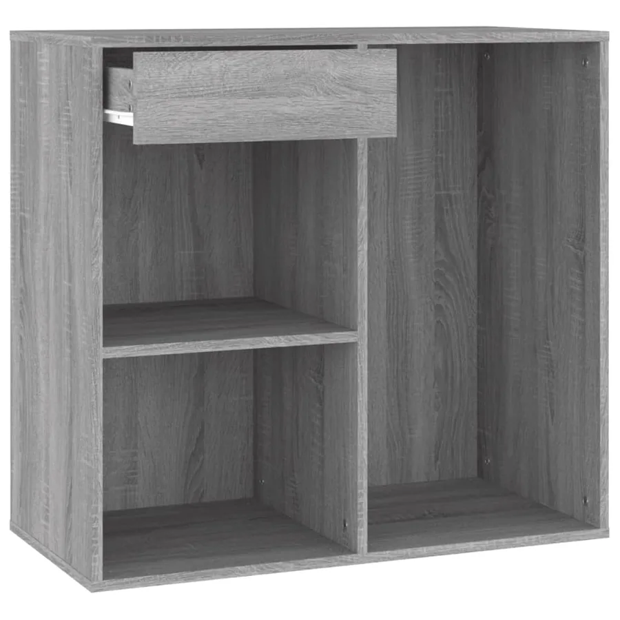 Armoire cosmétique Sonoma gris 80x40x75 cm Bois d'ingénierie - 4