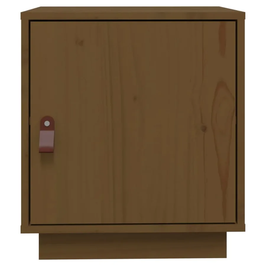 Tables de chevet 2pcs Marron miel 40x34x45cm Bois de pin massif - 6