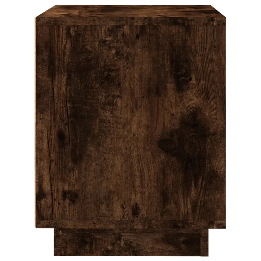 Tables de chevet 2 pcs chêne fumé 44x35x45 cm bois d'ingénierie - 8