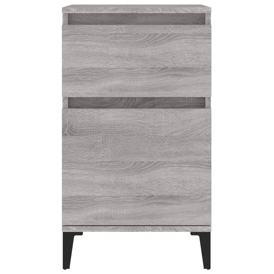 Table de chevet sonoma gris 40x35x70 cm - 6