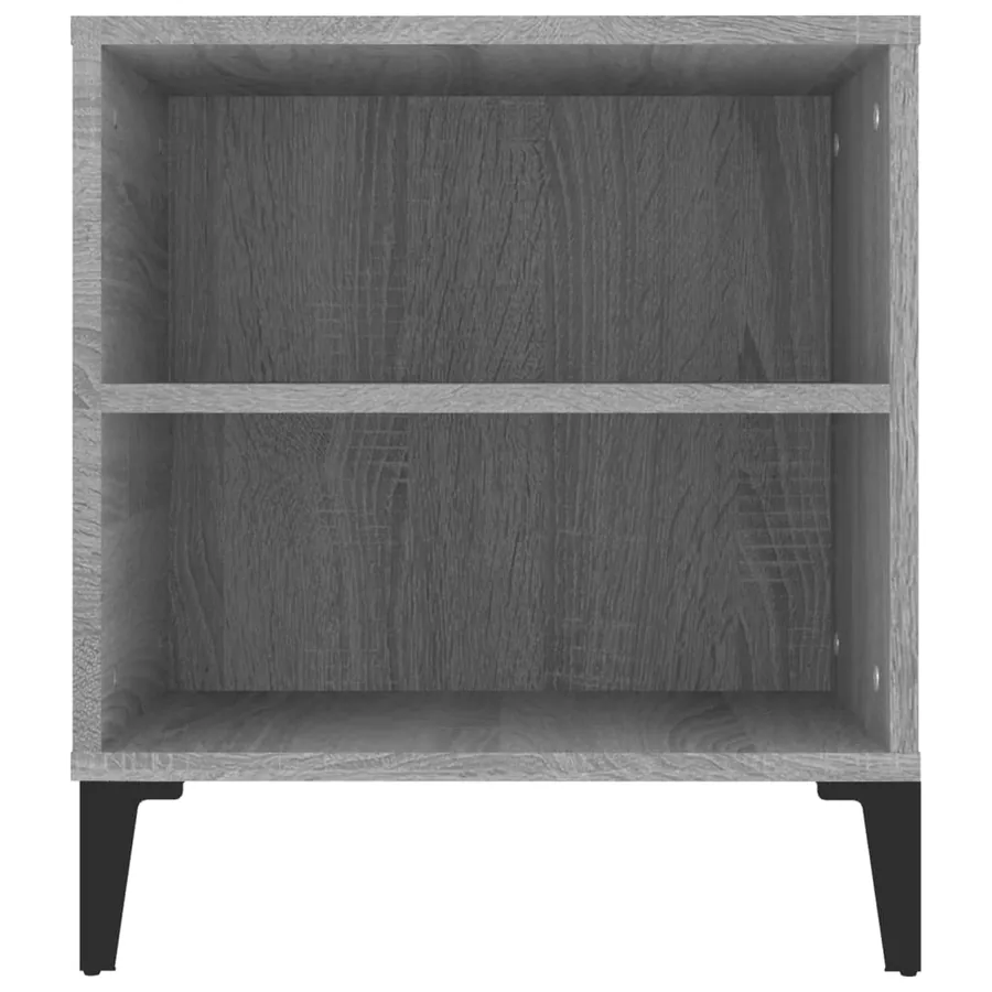 Meuble TV Sonoma gris 102x44,5x50 cm Bois d'ingénierie - 8