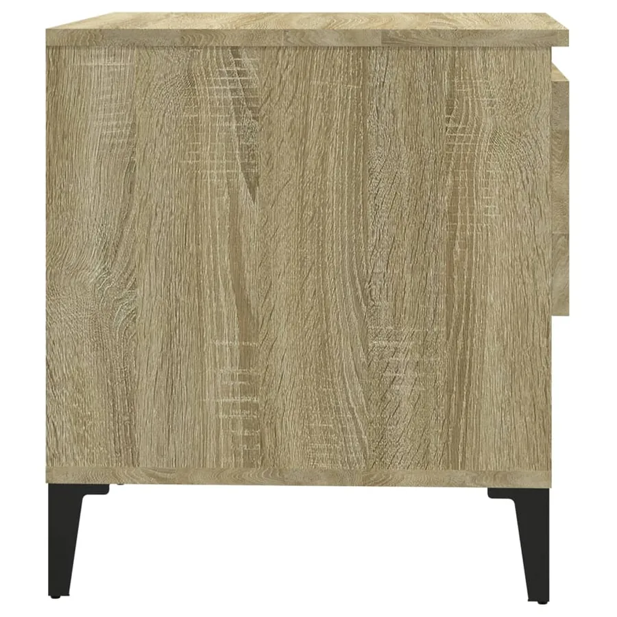 Table d'appoint Chêne sonoma 50x46x50 cm Bois d'ingénierie - 8