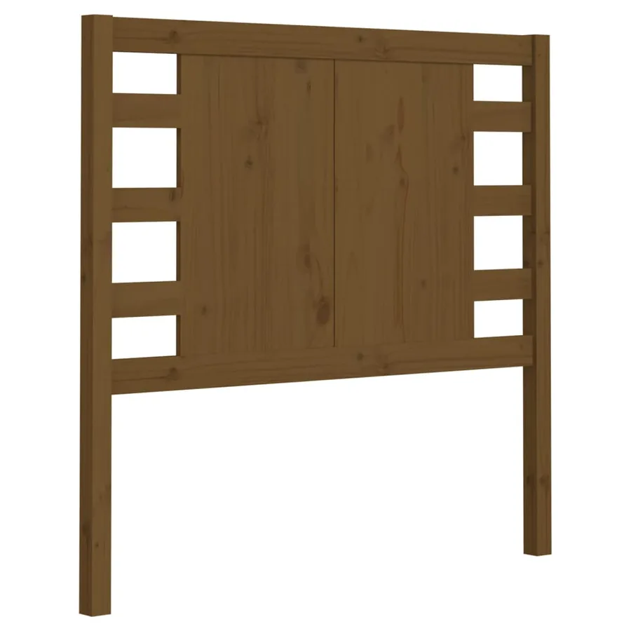 Tête de lit Marron miel 96x4x100 cm Bois massif de pin - 2