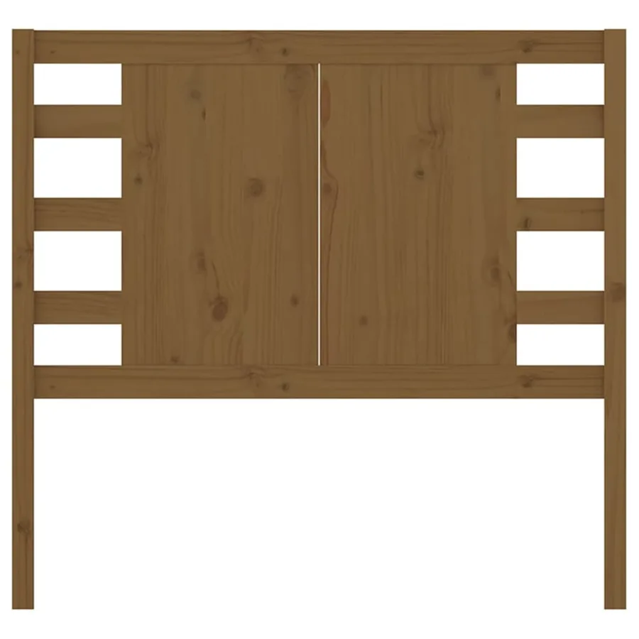 Tête de lit Marron miel 96x4x100 cm Bois massif de pin - 3