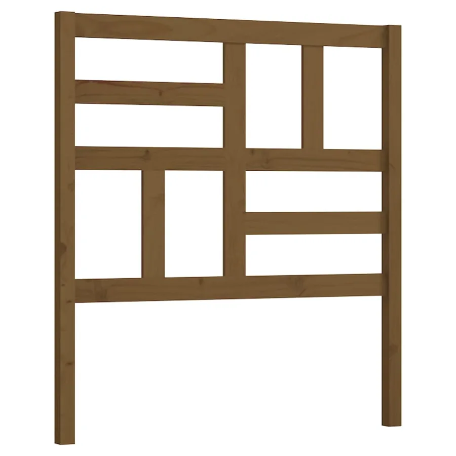 Tête de lit Marron miel 106x4x104 cm Bois massif de pin - 2