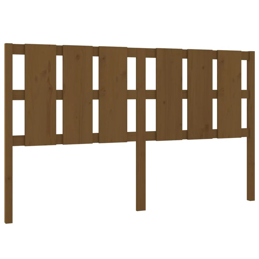 Tête de lit Marron miel 185,5x4x100 cm Bois massif de pin - 2