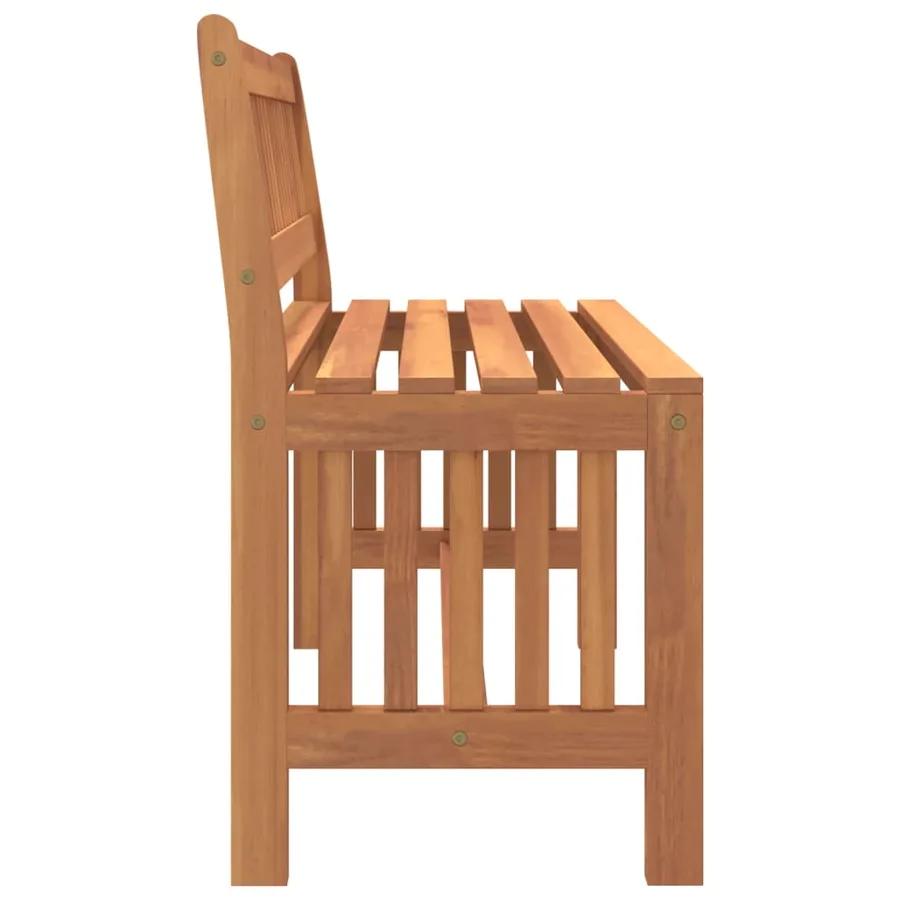 Banc de jardin 110 cm bois massif d'eucalyptus - 4
