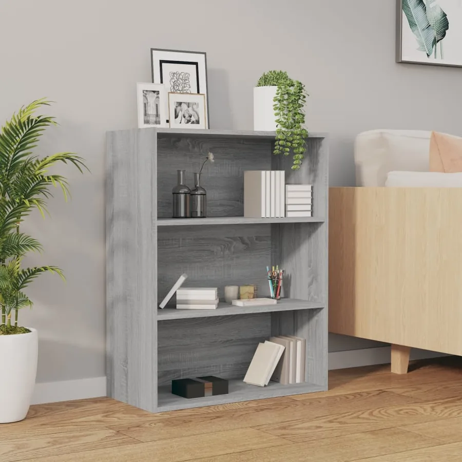 Armoire murale suspendue Sonoma gris 69,5x32,5x90 cm - 3