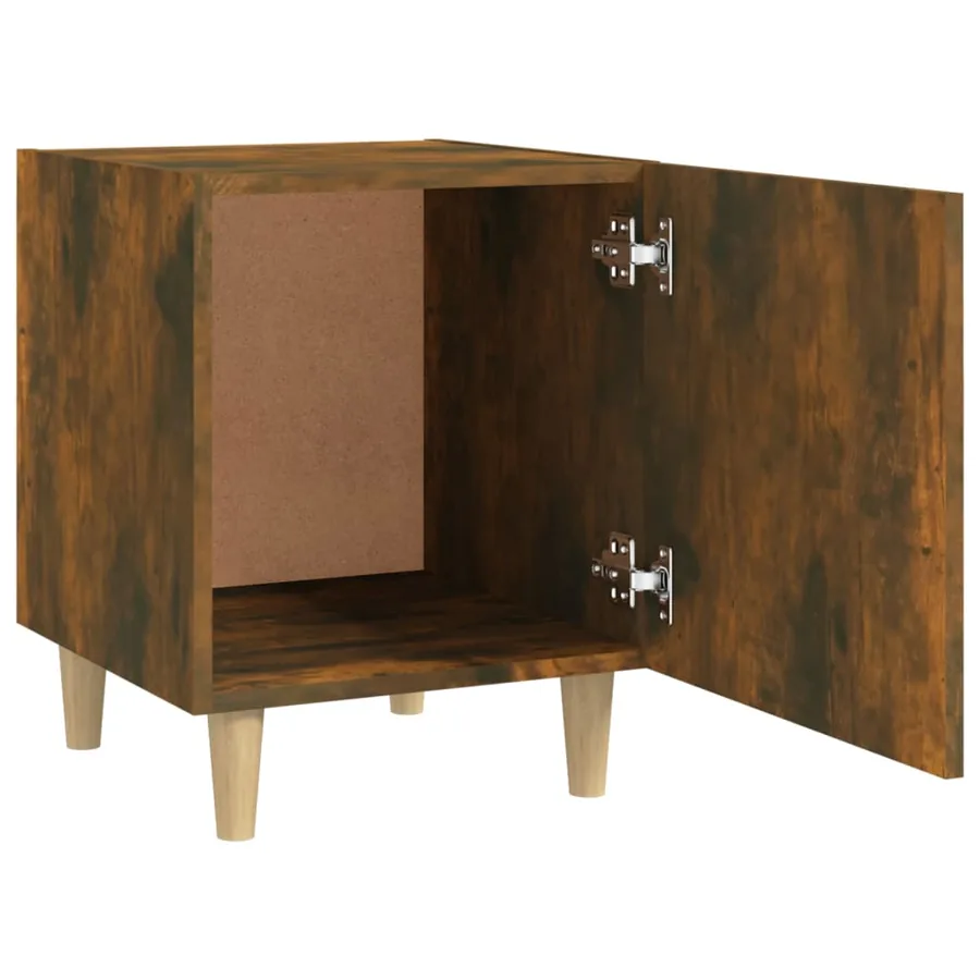 Tables de chevet 2 pcs Chêne fumé Bois d'ingénierie - 6
