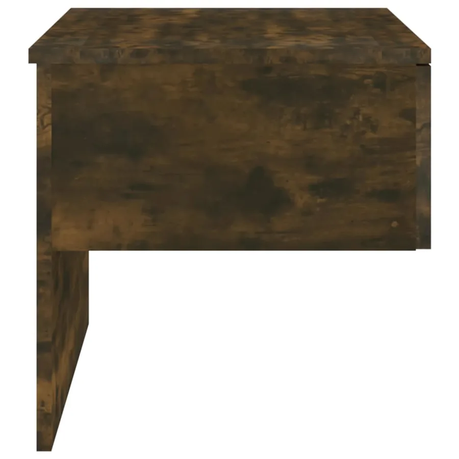 Tables de chevet murales 2 pcs Chêne fumé - 7