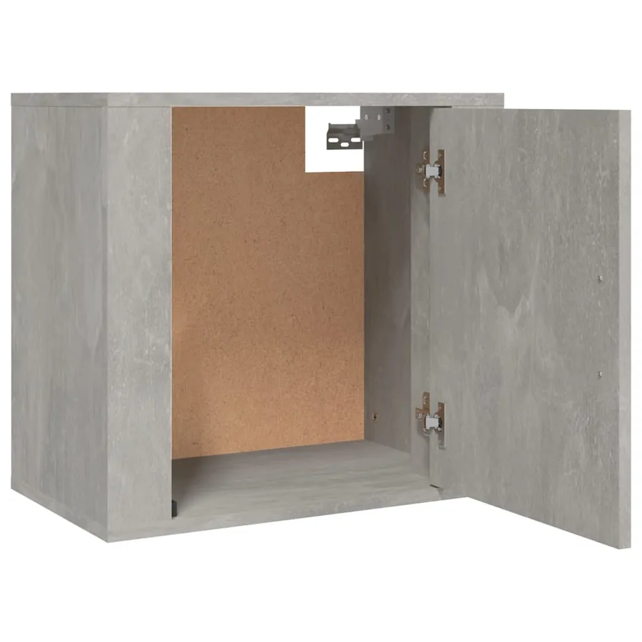 Tables de chevet murales 2 pcs Gris béton 50x30x47 cm - 7