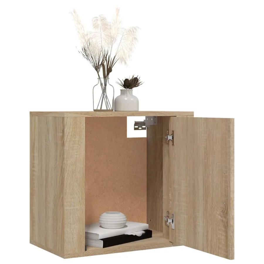 Tables de chevet murales 2 pcs Chêne sonoma 50x30x47 cm - 4