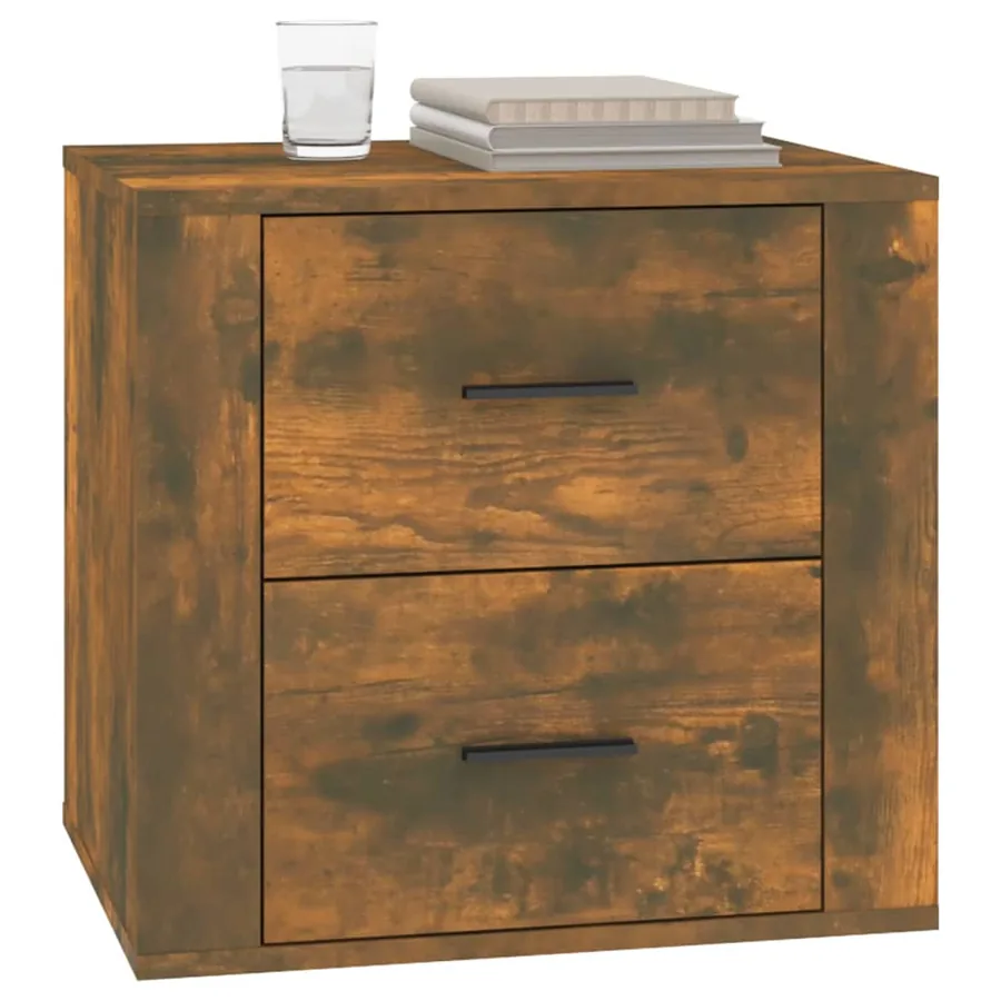 Table de chevet Chêne fumé 50x39x47 cm - 4