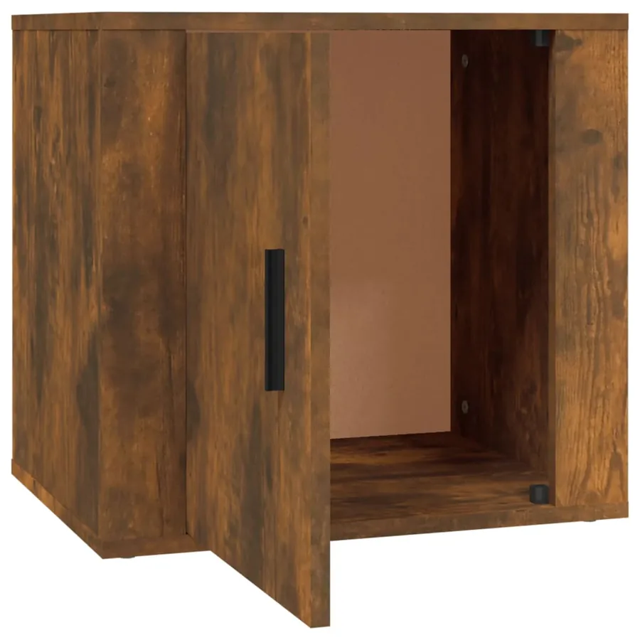 Table de chevet Chêne fumé 50x39x47 cm - 7
