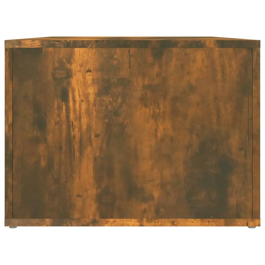 Table basse Chêne fumé 80x50x36 cm Bois d'ingénierie - 7